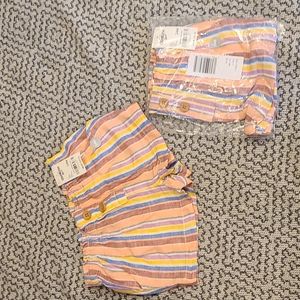 NWT OshKosh Striped Paper Bag Shorts Size 18-24M